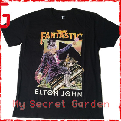Elton John - Captain Fantastic Official Fitted Jersey T Shirt ( Men L ) ***READY TO SHIP from Hong Kong***